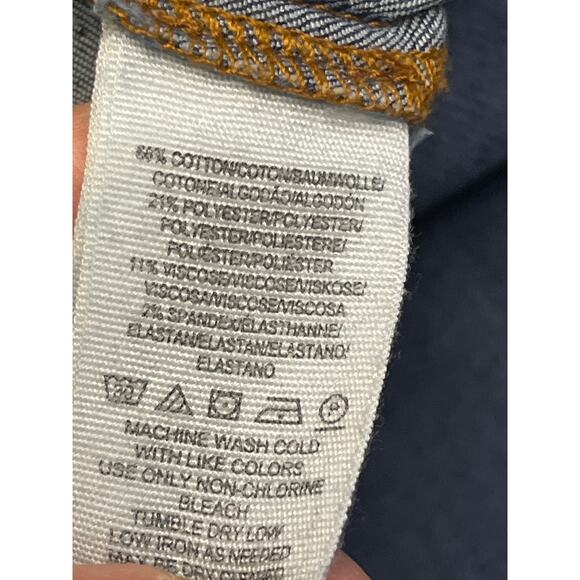 Free people Just Float on Flare Jeans High Rise stretch raw hem blue, size 26 - Picture 12 of 15